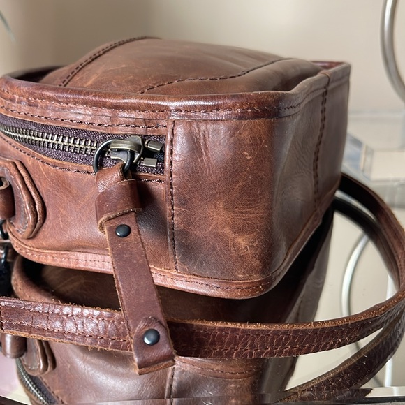 FRYE Melissa Top Handle Leather Crossbody Genuine Leather Bag - Picture 8 of 14